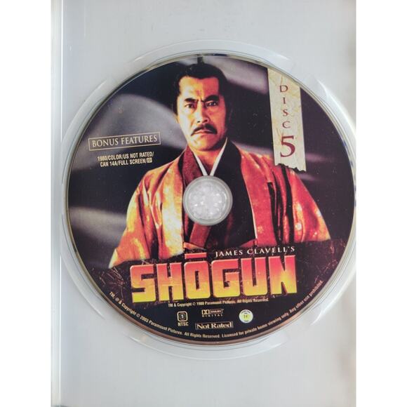 James Clavell's Shogun: The Original 1980 5-Part Miniseries 5-Disc DVD Set - Picture 7 of 8